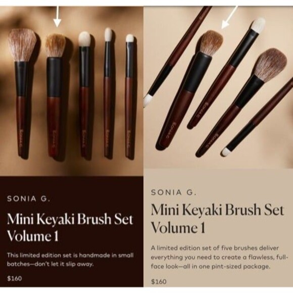 NEW Sonia G LIMITED EDITION Japanese Keyaki Mini Base Brush Complexion Travel - Picture 4 of 12